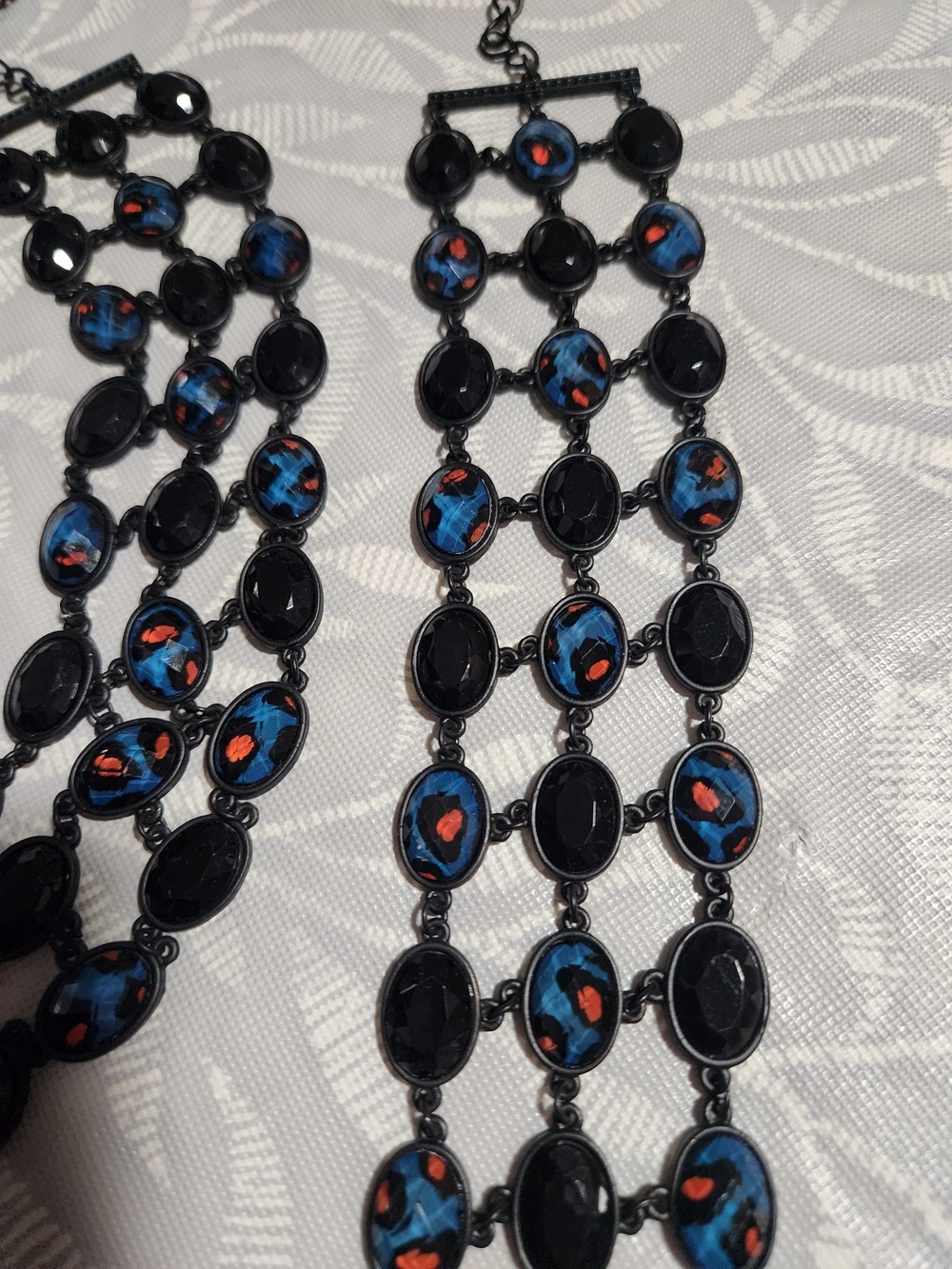 park lane Cobalt cool black Chain Bracelet and necklace set